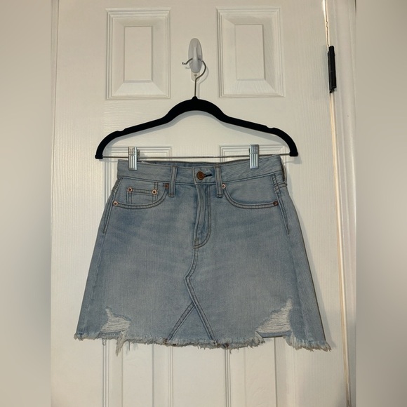 AE High Rise Denim Mini Skirt - Picture 9 of 10